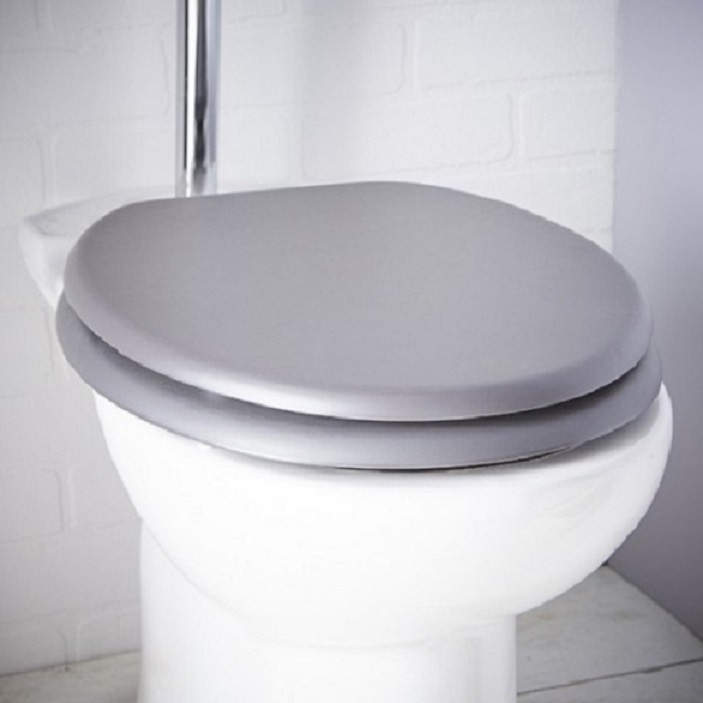 Siège WC blanc gris points Couvercle Abattant ABATTANT TOILETTES WC toilettes couvercle toilettes